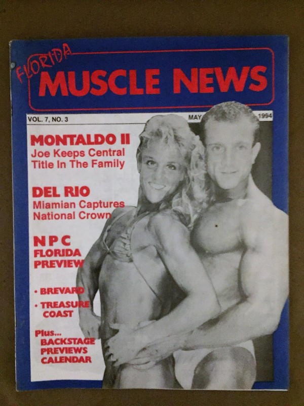 FLORIDA MUSCLE NEWS bodybuilding magazine/ GAMBINO + MONTALDO vol 7 #4 / 05-94