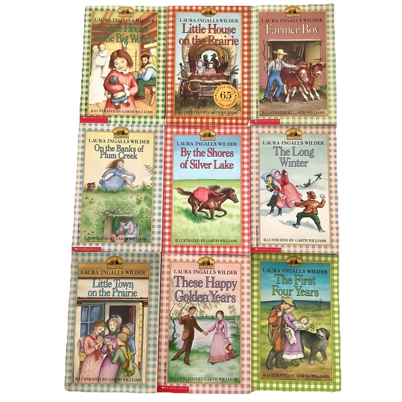 Little House on the Prairie Series Complete Set of 9 Books Laura Ingalls Wilder
