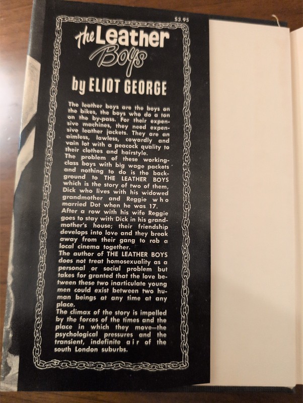 The Leather Boys by Eliot George - 1965 Vintage Gay Interest Pride Novel gallery
