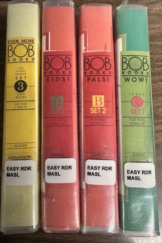 Bob Books- Four Sets- Easy Readers- Beginning English- Preschool-K