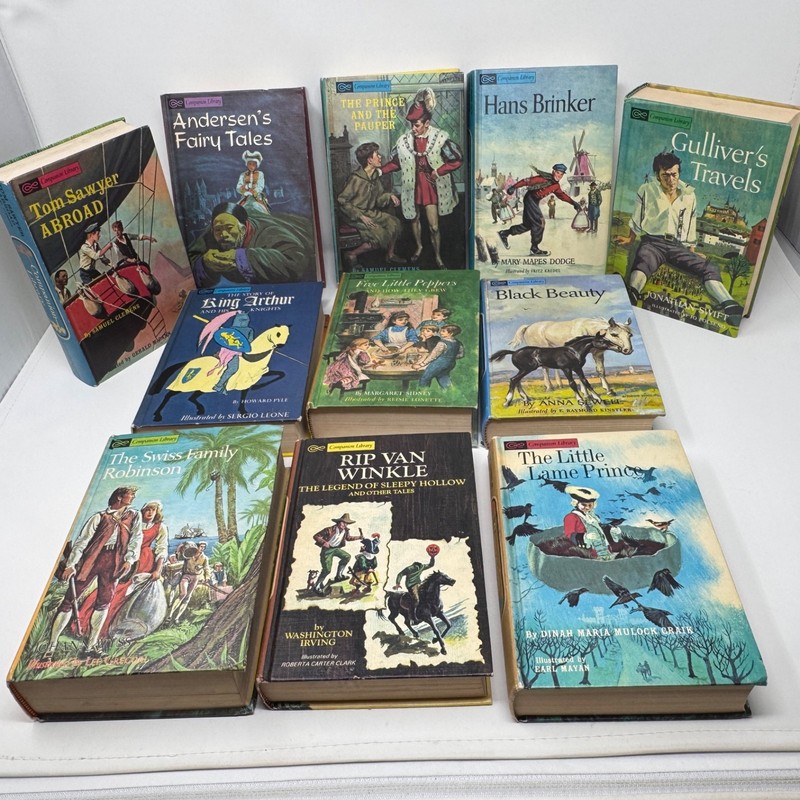Set of (11) Companion Library 2 in 1 Books Classic Stories 22 Titles 1963-1965 gallery