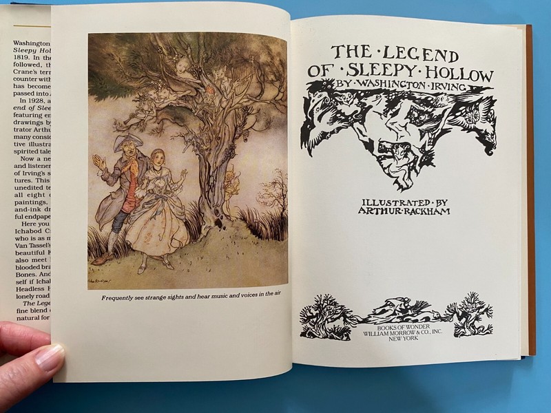 THE LEGEND OF SLEEPY HOLLOW by Wahington Irving (VTG 1990 HC DJ Books of Wonder) gallery