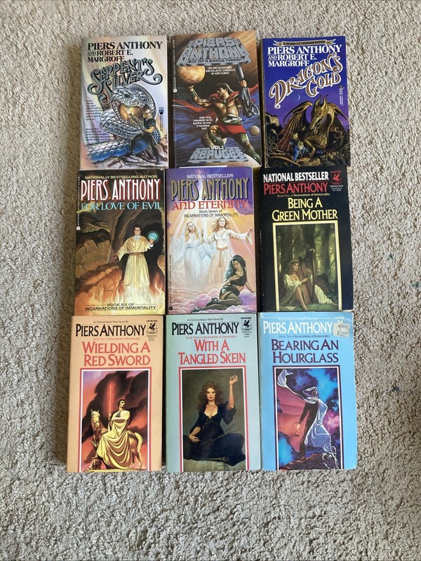 Lot Of 51 Vintage Piers Anthony Paperbacks Various Xanth Novels & More Books GR gallery