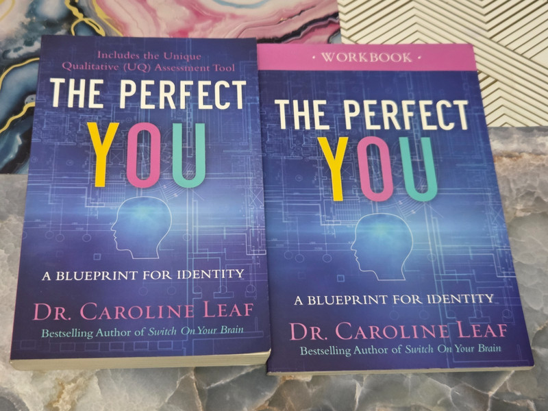 DR. CAROLINE LEAF – THE PERFECT YOU – LOT OF 2 PAPERBACK BOOKS – TEXT & WORKBOO