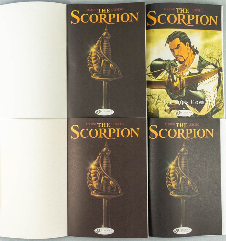 The Scorpion: Cinebook Paperback Comic Book Full Set x8 by Marini Desberg gallery