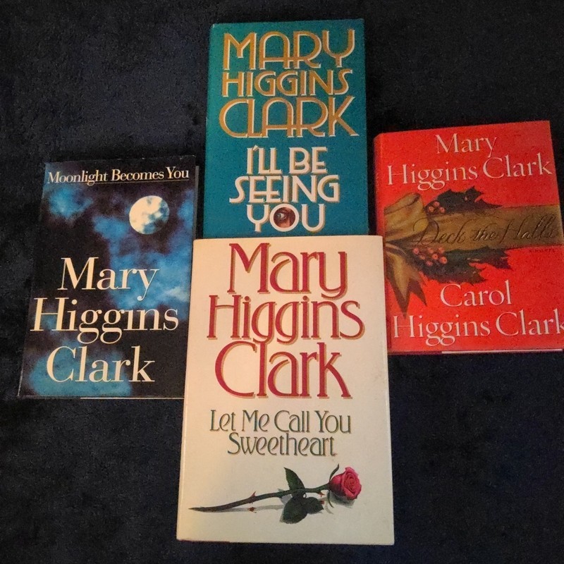 Mary Higgins Clark HC Books Lot of 4, Moonlight Becomes You, I’ll Be Seeing You