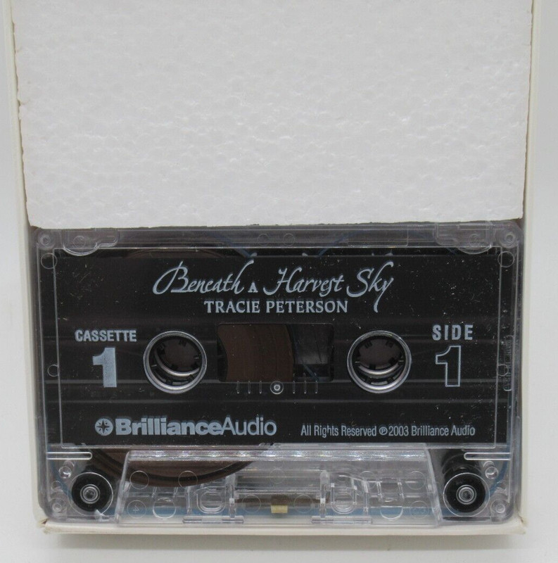 BENEATH A HARVEST SKY 2-CASSETTE AUDIOBOOK BY TRACIE PETERSON, READ SANDRA BURR gallery