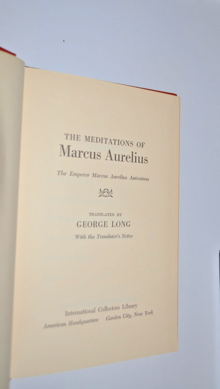 Meditations of Marcus Aurelius translated by George Long 1953 Hardback gallery
