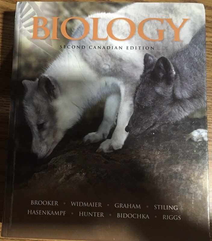 Biology Second Canadian Edition By Robert Brooker B4R4