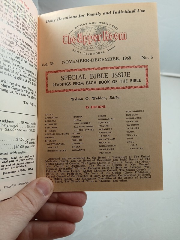 The Upper Room Daily Devotional Guide Magazine Nov/Dec 1968 gallery