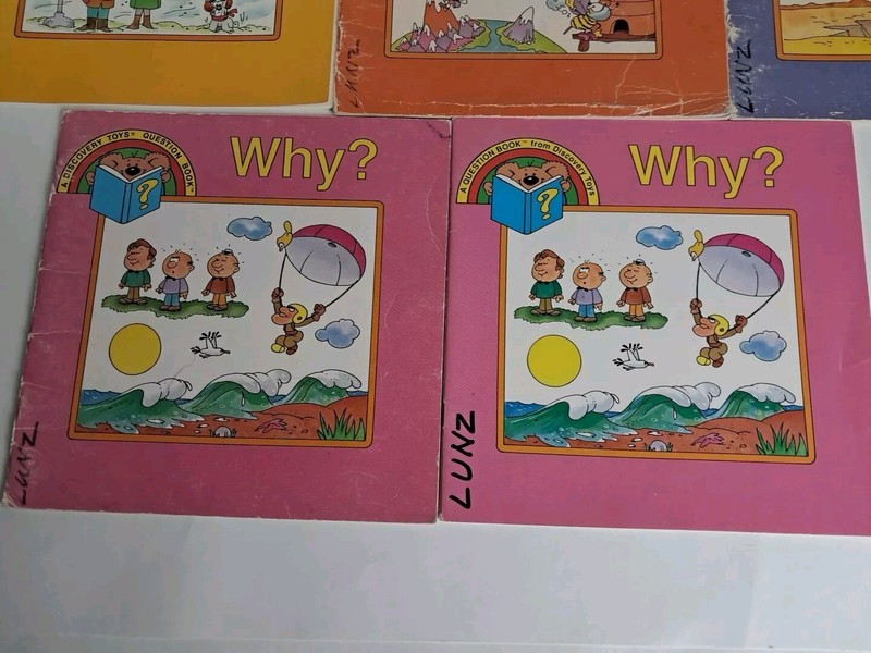 Discovery Toys Lot of 8 Children's Books Elementary Question Answer Who What gallery