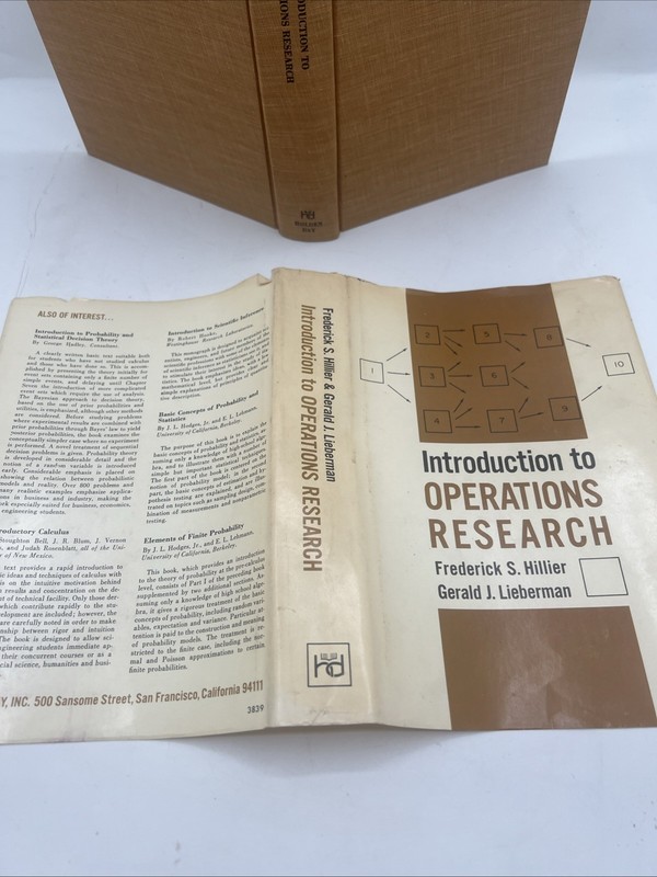 Introduction to Operations Research (1968 3rd Edition) Hardcover W/ DJ Book gallery