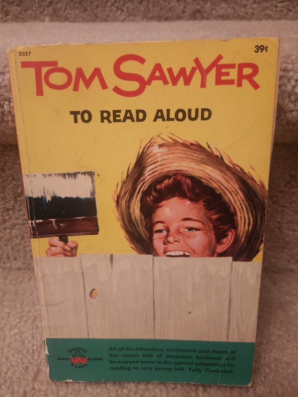 Vintage 1961 Book «TOM SAWYER To Read Aloud» 159 Pages Illustrated, Paperback