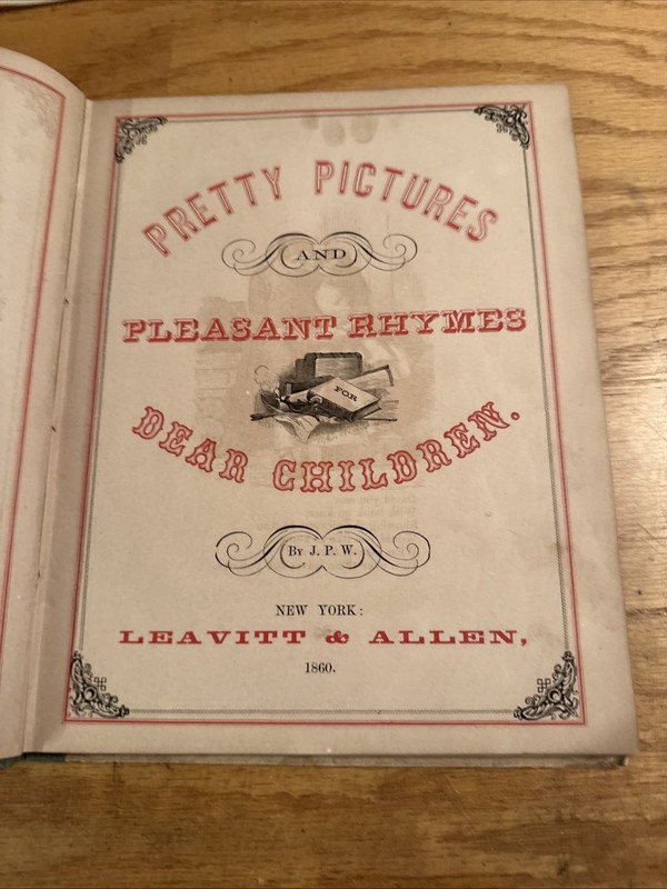 1860 Picture Books for Boys & Girls Pictures & Rhymes Illustrated gallery