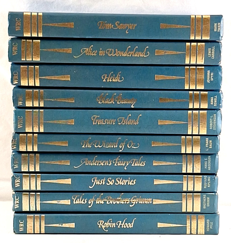 The Weekly Reader Classics Hardcover 10 Book Set Beauty Hood Tom Sawyer Alice Oz