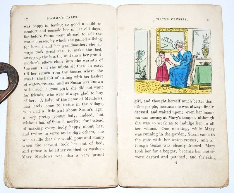 MAMMA'S TALES - Hand Coloured Children's Chapbook Picture Book c1830-40 gallery