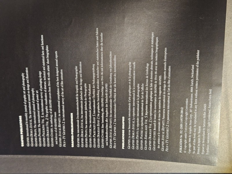Graphis Design 89 | B. Martin Pedersen | 1988 HB | Graphis Press gallery