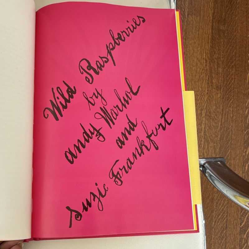 Andy Warhol & Suzie Frankfurt Wild Raspberries Hardcover Illustrated Cookbook gallery