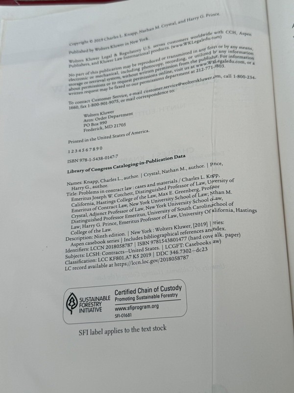 🌟 Problems in Contract Law : Cases and Materials 9th Ed 2019 SHIPS QUICK gallery