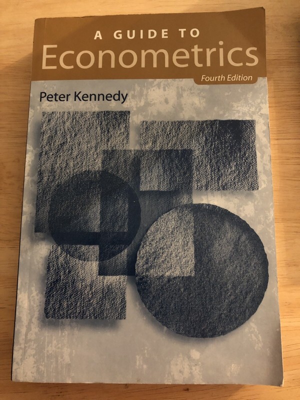 A Guide To Econometrics by Peter Kennedy 4th Fourth Edition Paperback EUC