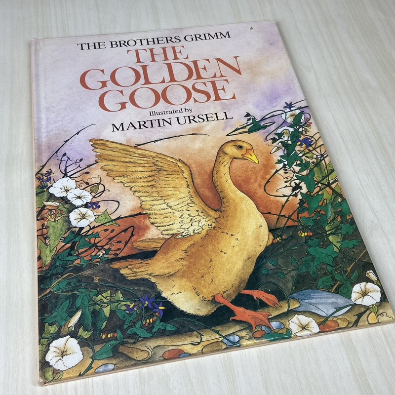 Vtg 80s Brothers Grimm The Golden Goose Book Fairy Tale Martin Ursell Burdett gallery