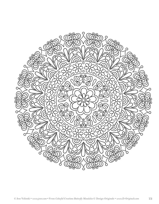 Colorful Creations Butterfly Mandalas: Coloring Book Pages Designed to... gallery