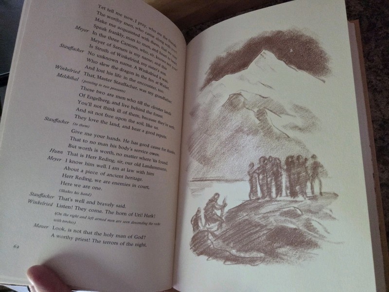 William Tell by Frederich Schiller Heritage press slipcase gallery