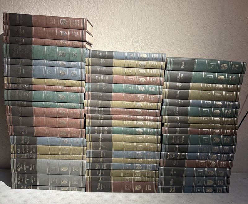 Britannica Great Books Of The Western World 1-54 Complete Set Copyright 1952