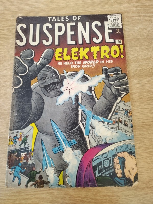 Tales Of Suspense #13 ELEKTRO January 1961, Jack Kirby/ Steve Ditko
