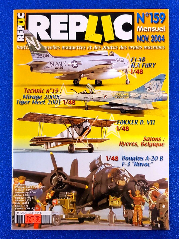 REPLIC N’159 FJ-48 N.A FURY MIRAGE 2000C, NOVEMBER 2004 FRENCH AIRCRAFT MAGAZINE