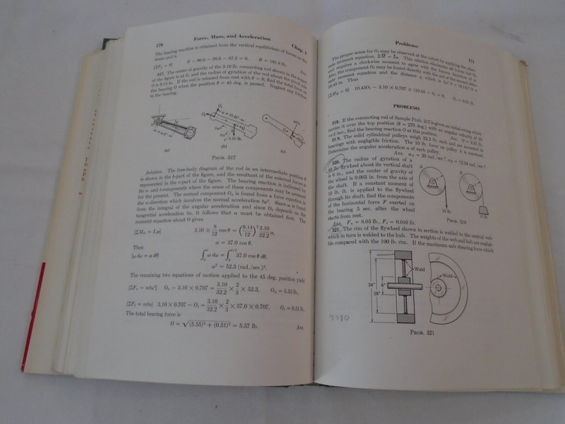 Mechanics Part II: Dynamics by J. L. Meriam, 1959 Second Edition, Hardcover D/J gallery
