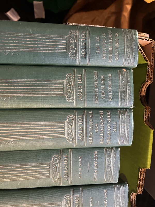 Works of Leo TOLSTOY, illustrated Sterling Edition, 1904 HC, 10 Volumes - Clean! gallery