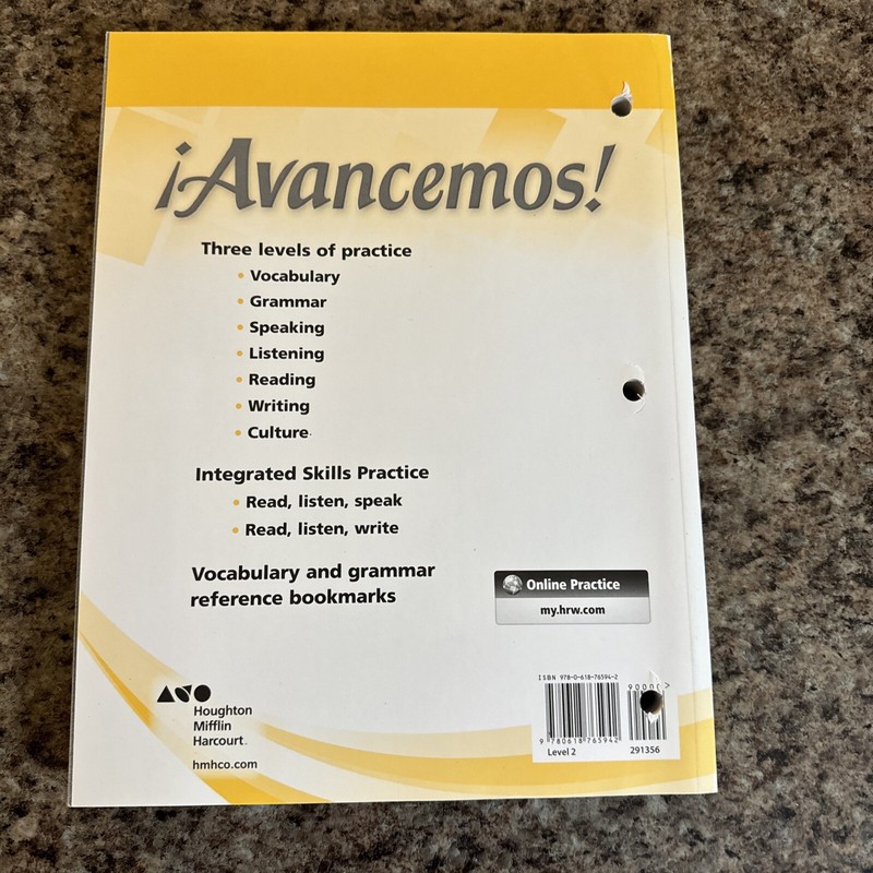 Avancemos: Cuaderno Practica Por Niveles 2, Revised (Spanish Edition) - New WB gallery