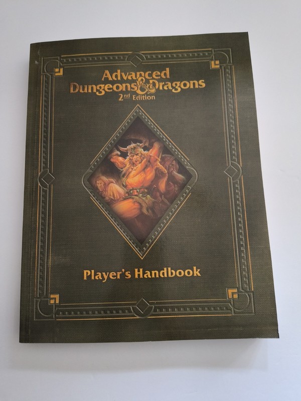 Advanced Dungeons and Dragons 2nd Edition Players Handbook Reprint Softcover