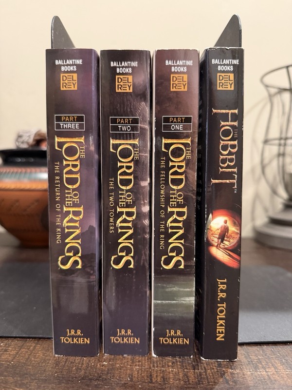 Lord Of The Rings & The Hobbit Box Set By J.R.R. Tolkien 4 Book Lot VGC