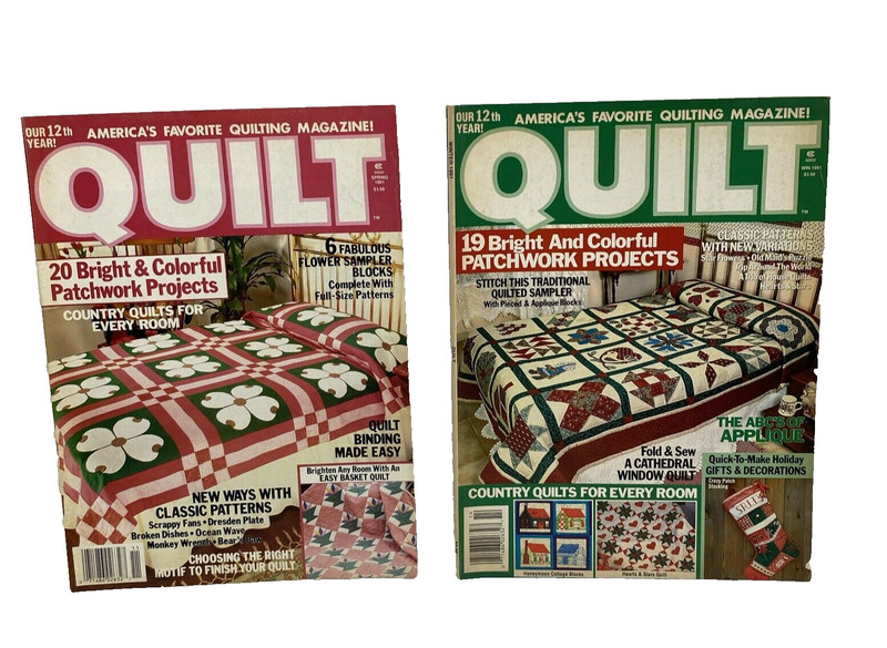 2 Vintage Quilt Magazines Spring & Winter 1991 Quilt Patterns 90’s