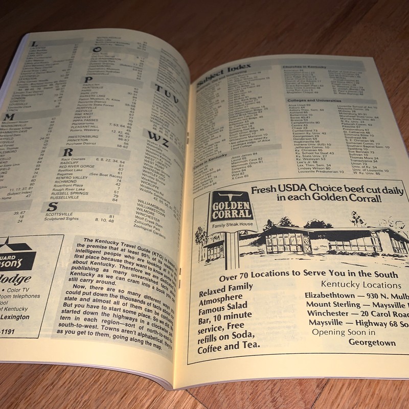 1979 KENTUCKY TRAVEL GUIDE Book 86 + pages GOVERNOR JULIAN CARROLL gallery
