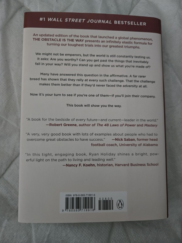 Obstacle Is the Way Expanded 10th Anniversary Edition Ryan Holiday New HC gallery