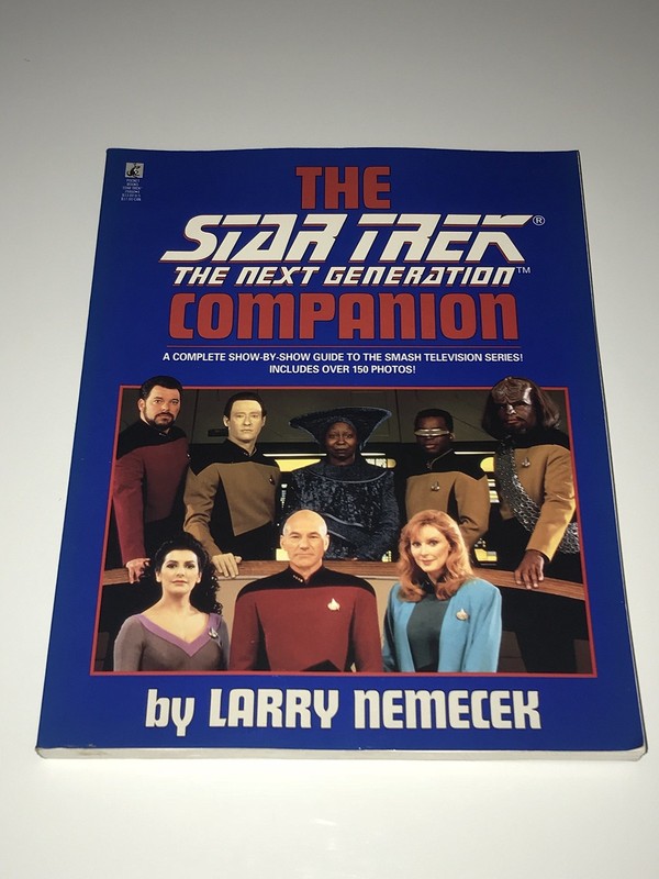 The Star Trek, The Next Generation Companion by Larry Nemecek