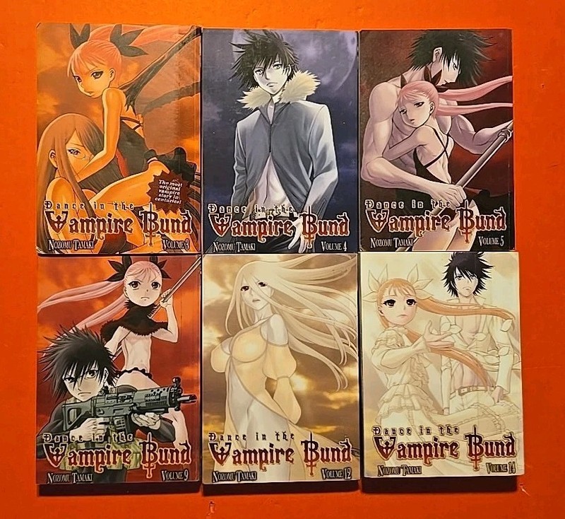 Dance in the Vampire Bund – MANGA LOT Tamaki ~ Vol 3,4,5,9,12,14 ex LIBRARY