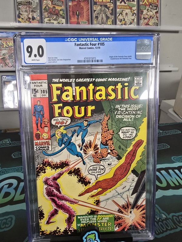 FANTASTIC FOUR #105 | CGC 9.0 | Marvel Comics 1970