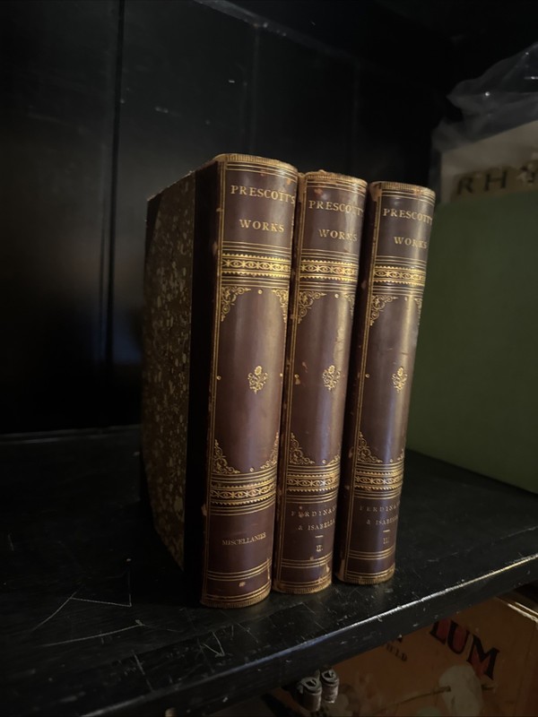 1882 Works Of William H Prescott (Lippincott) Lovely 3 Volume Set gallery