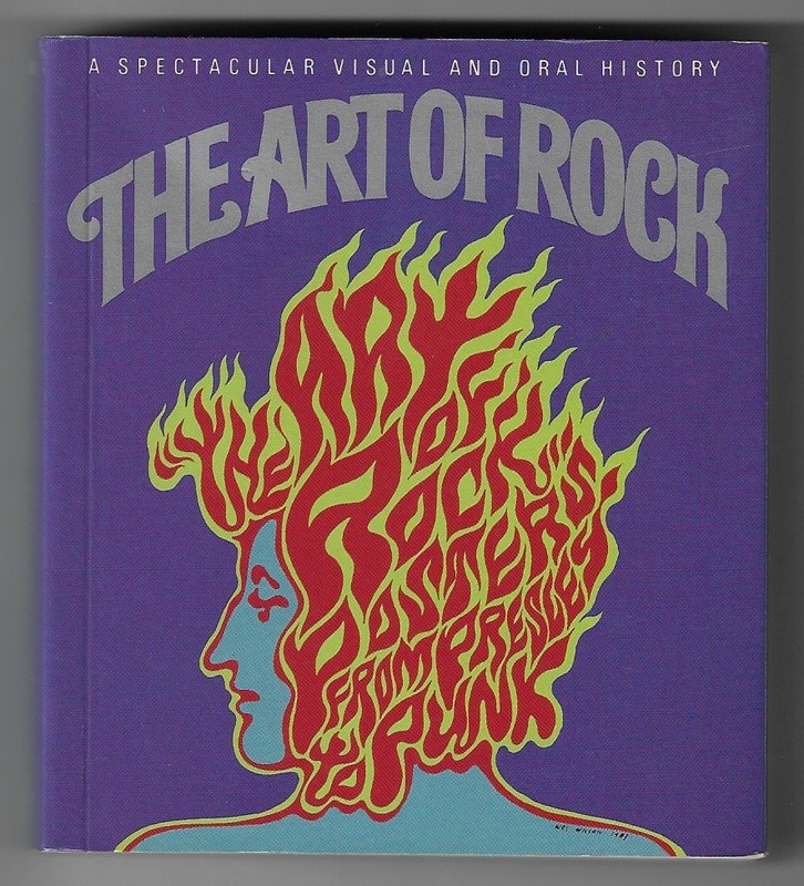 THE ART OF ROCK : Paul Grushkin TINY FOLIOS Format 1993 Softcover !!