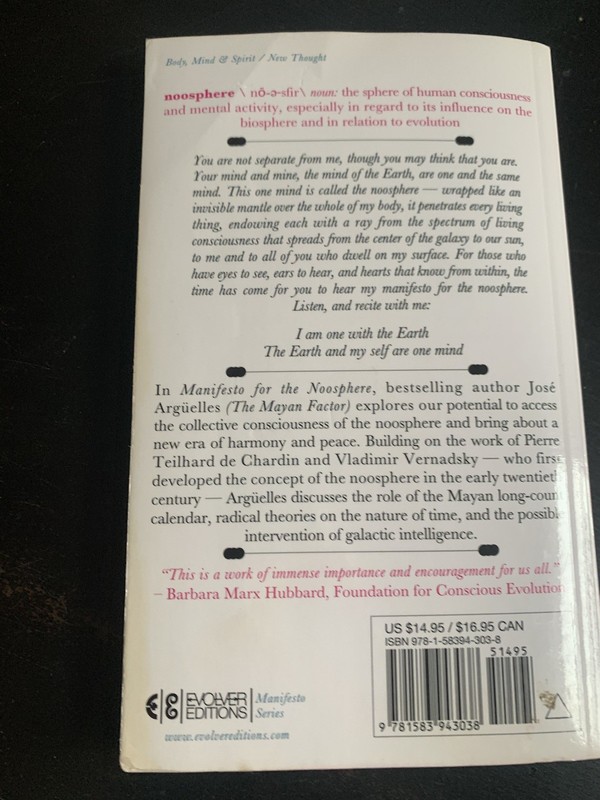 Manifesto for the Noosphere: The Next... by Arguelles, Jose Paperback / softback gallery