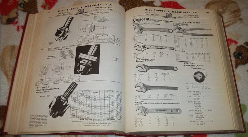 VINTAGE 1977 MILL SUPPLY & MACHINERY CO. ST. LOUIS MO. H/B CATALOG 716 PAGES gallery