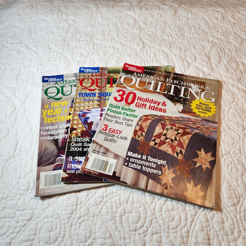 Better Homes and Gardens American Patchwork and Quilts Feb Jun Dec 2004