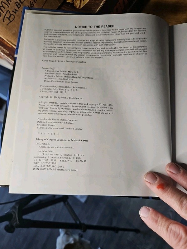 Alternating Current Fundamentals by Stephen L. Herman and John R. Duff (Trade... gallery