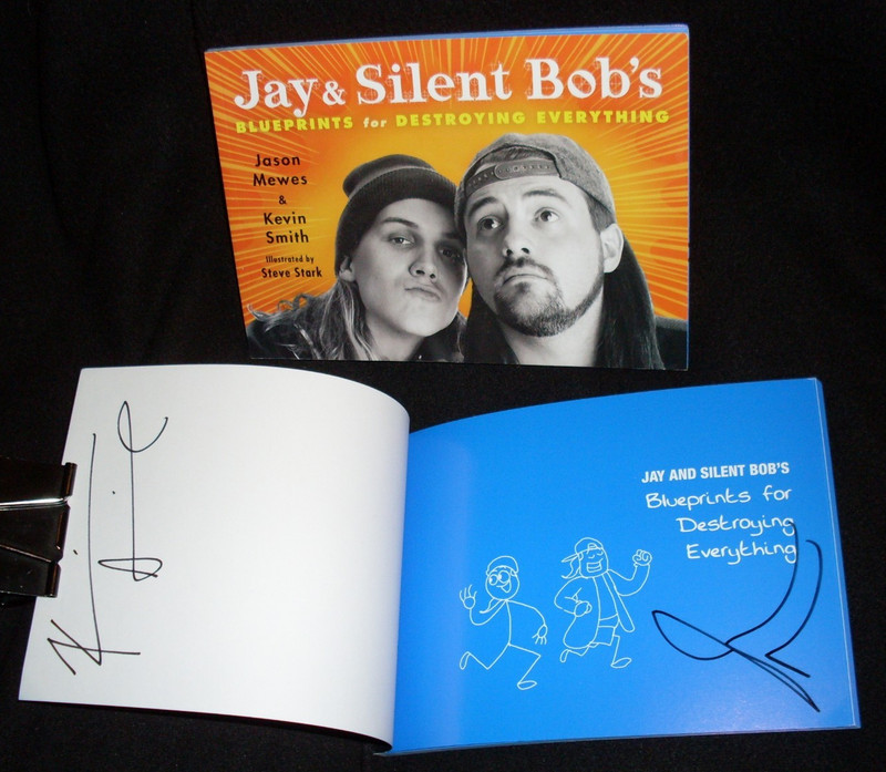 Jason Mewes Kevin Smith signed Jay & Silent Bob’s Blueprints For Destroying 1/1