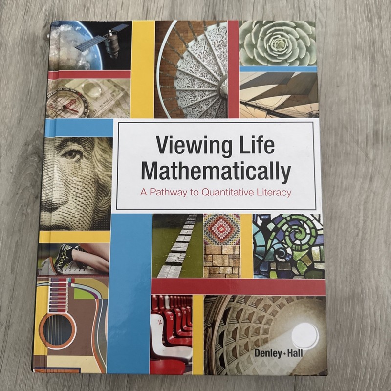 VIEWING LIFE MATHEMATICALLY By Denley & Hall – Hardcover *Excellent Condition*