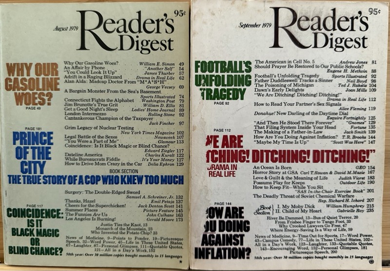 1979 August September READER’S DIGEST MAGAZINE Vintage Ageless Fun Shorts